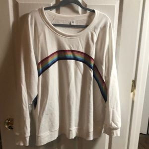 Ladies rainbow sweatshirt old navy